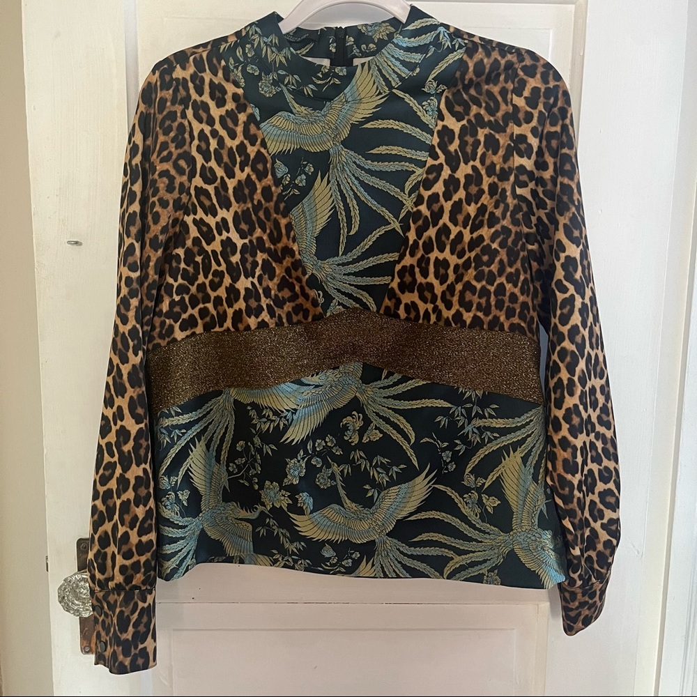 Scotch & Soda Maison Scotch Mixed Print Top